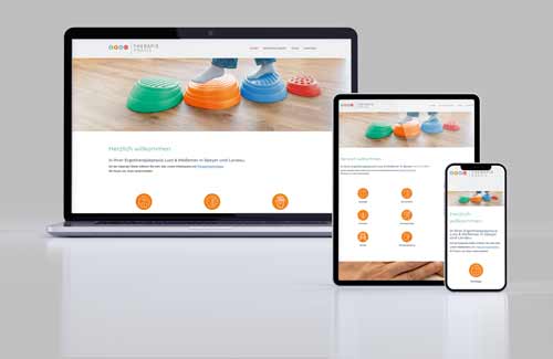 Webdesign für die Ergotherapiepraxis Lutz & Meßemer